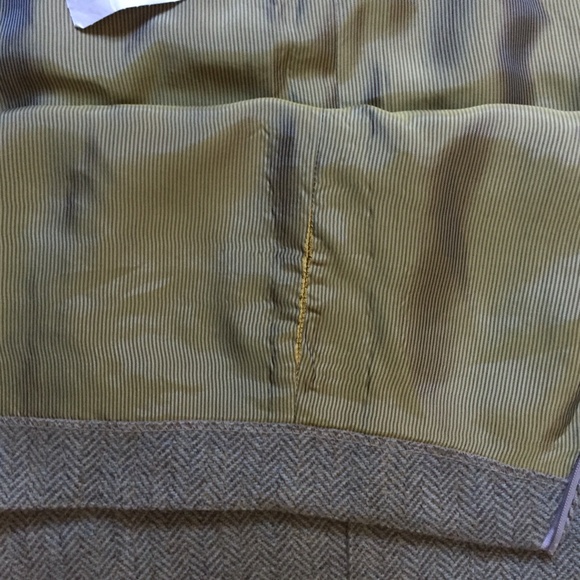 Chloe Wool Tweed Trumpet Skirt in Beige - Size 44 - Picture 6 of 8